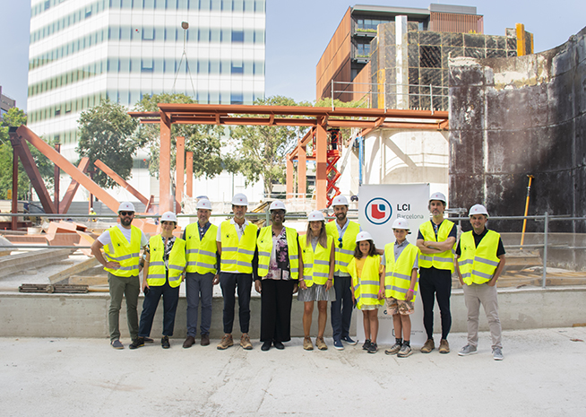 Visit construction new LCI Barcelona campus